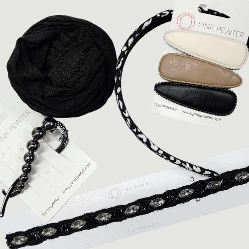 Monthly Hair Accessory Subscription Pink Pewter