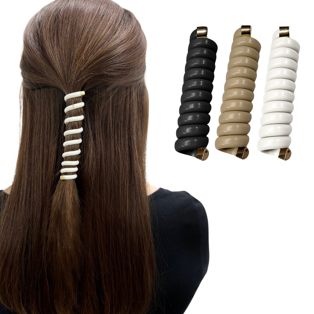 \'Thank You\' Hair Coils - 60 Pack Wholesale Heart Hair Coils | Thank You Gifts Telephone Cord  main image 3