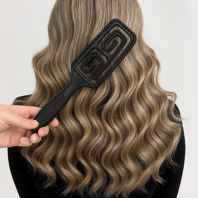Redefine your styling game with the 'Extreme Vented Flex' Small Contoured Styling Brush