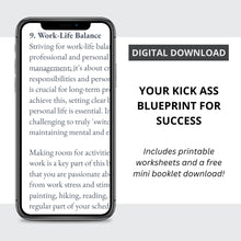 Your Kick Ass Blueprint for Success:  20 Essential Focus Points with Printable Worksheets and Free Mini Booklet ("Crush the Barriers to Success")