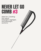 "Never Let Go" Carbon Fibre Babylight, Highlight and Teasylight Comb (Black 10.25") #3