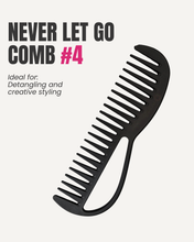 Peine para desenredar y peinar de fibra de carbono "Never Let Go" n.° 4