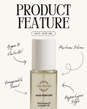 Hair Perfume Spray with Argan & Castor Oil – Long-Lasting Fragrance for Fresh, Shiny Hair – Lightweight, Non-Greasy Hair Mist – 3.4 fl oz (Honeysuckle)