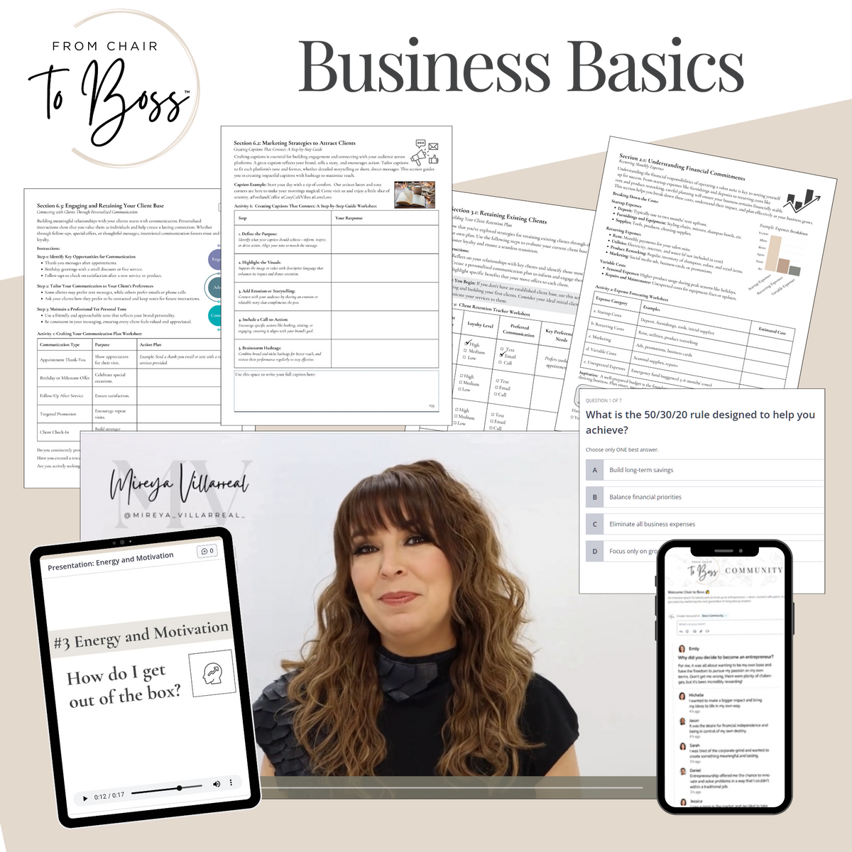 From Chair to Boss: Business Basics Module — (5 Chapters · 54 Lessons ...
