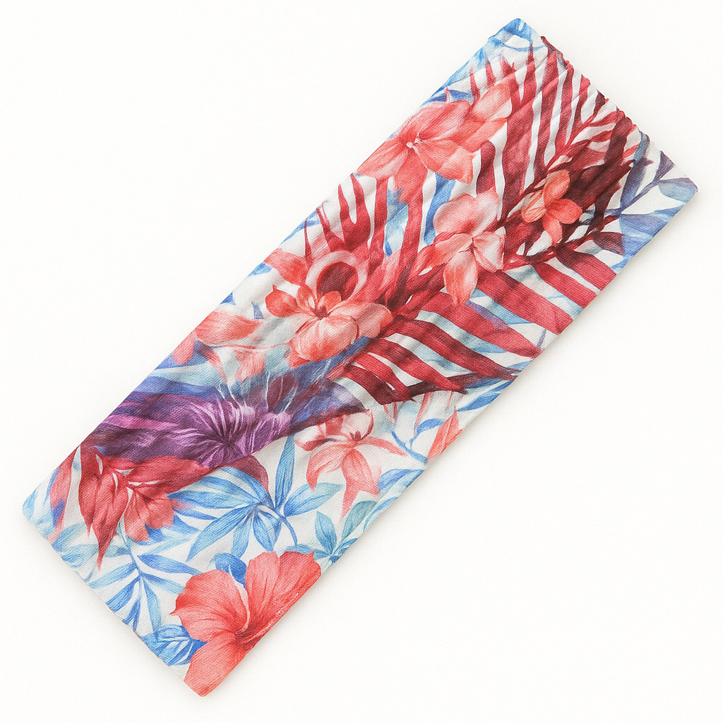 Rue – Wide Style Sports Wrap (Crimson Bloom Jungle)