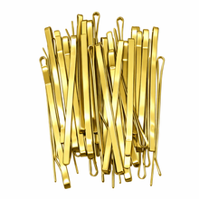 Pasadores profesionales planos de metal en estuche de almacenamiento, paquete de 40 piezas 