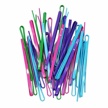 Pasadores profesionales planos de metal en estuche de almacenamiento, paquete de 40 piezas 