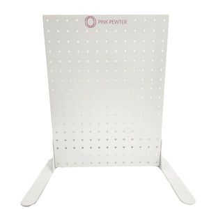 Pink Pewter Signature Countertop Metal Peg Display With Hooks
