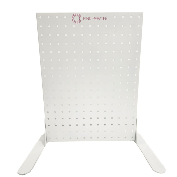 Pink Pewter Signature Countertop Metal Peg Display With Hooks