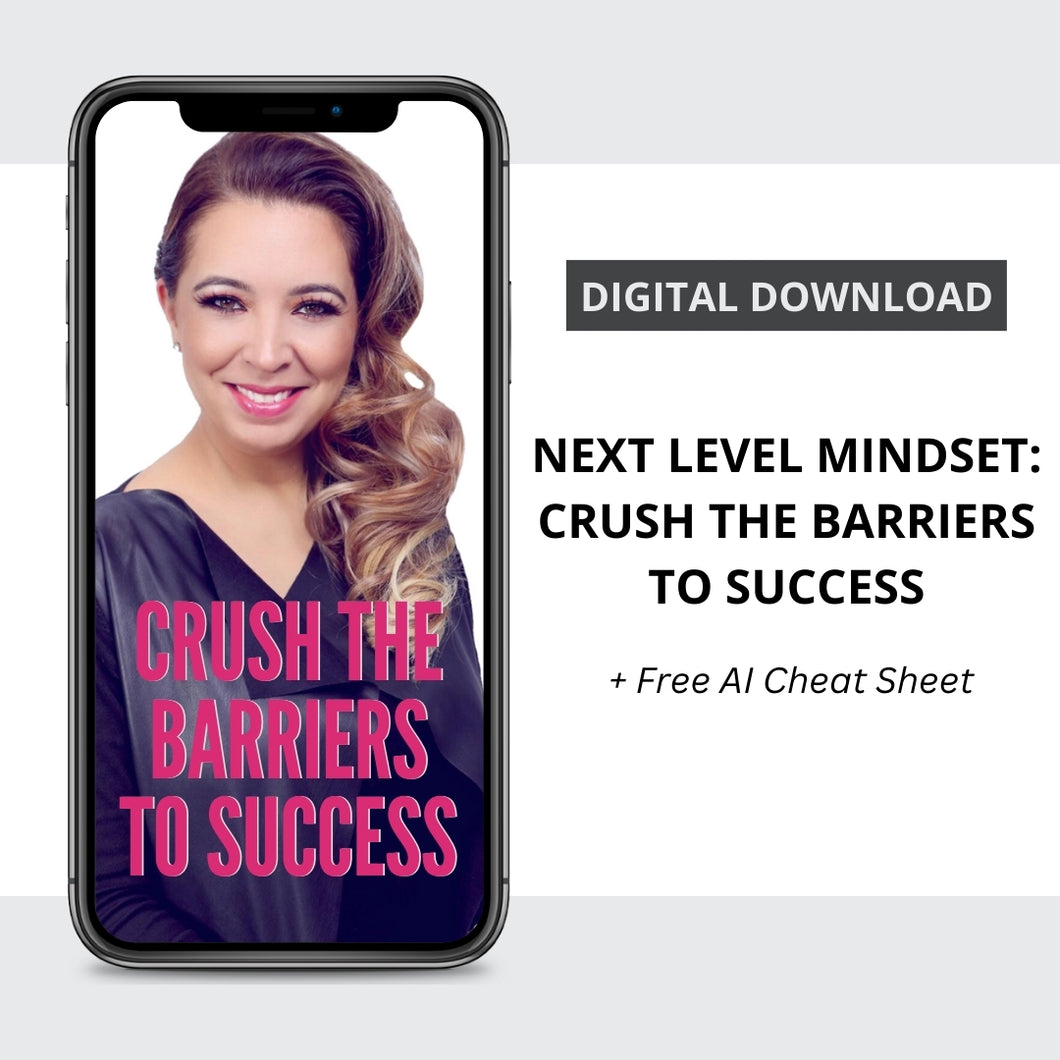 Next Level Mindset: Crush the Barriers to Success Book + Free AI Cheat Sheet