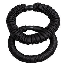 Soft Satin Ruffle Elastics - 4 Set Pack