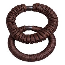 Soft Satin Ruffle Elastics - 4 Set Pack