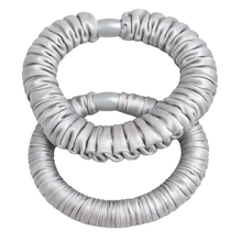 Soft Satin Ruffle Elastics - 4 Set Pack