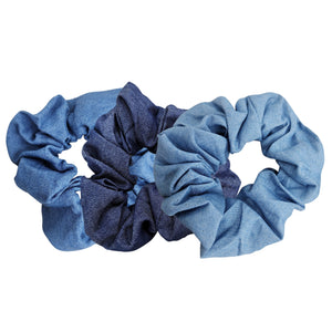 Classic Denim Scrunchie Pack - 3pc (Throwback Set)