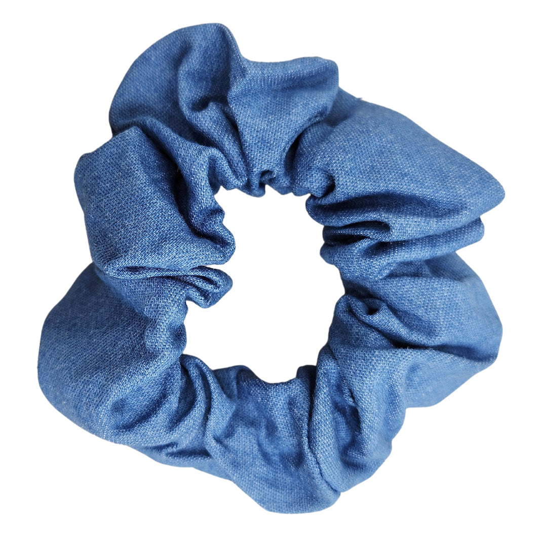 Classic Denim Scrunchie (Breakfast Club Blue)