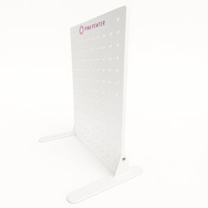 Pink Pewter Signature Countertop Metal Peg Display With Hooks