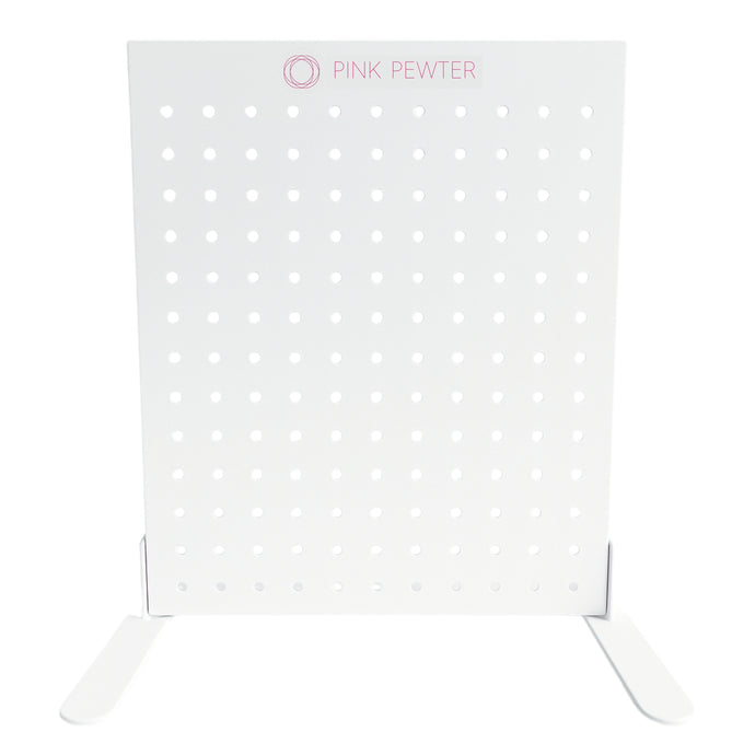Pink Pewter Signature Countertop Metal Peg Display With Hooks