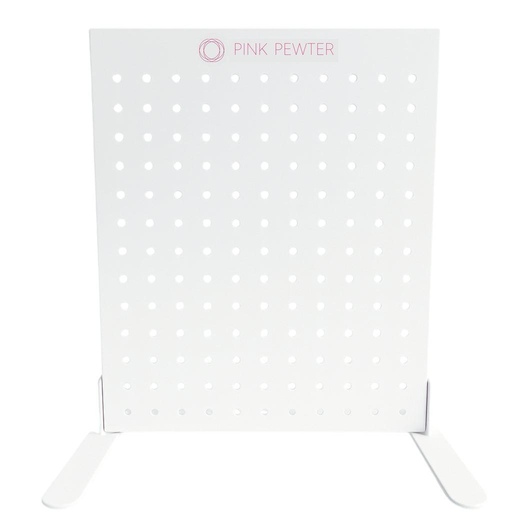 Pink Pewter Signature Countertop Metal Peg Display With Hooks