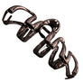 Metallic Whirl Claw Hair Clip - 3pc (Metal Whirlwind)