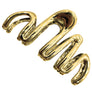 Metallic Whirl Claw Hair Clip (Metallic Gold)