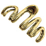 Metallic Whirl Claw Hair Clip - 3pc (Metal Whirlwind)