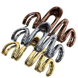Metallic Whirl Claw Hair Clip - 3pc (Metal Whirlwind)