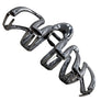 Metallic Whirl Claw Hair Clip - 3pc (Metal Whirlwind)