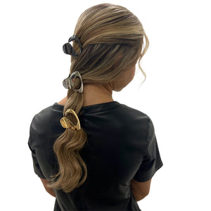 Metallic Petite Tusk Claw Hair Clip (Metallic Gold)