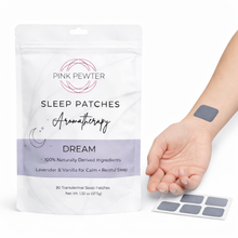 Natural Sleep Patch with Lavender Vanilla Scent – Slow-Release Melatonin + Botanicals for Restful, Grogginess-Free Sleep (30pc)