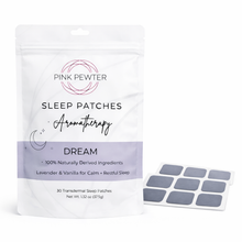 Natural Sleep Patch with Lavender Vanilla Scent – Slow-Release Melatonin + Botanicals for Restful, Grogginess-Free Sleep (30pc)