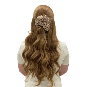 Luxe Ruffled Scrunchie (Nutshell)