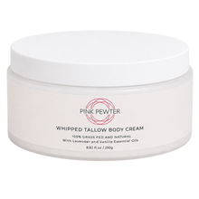 Grass-Fed Tallow Body Cream with Lavender & Vanilla – Deep Moisturizer for Dry Skin, 8.82 oz (250 g)