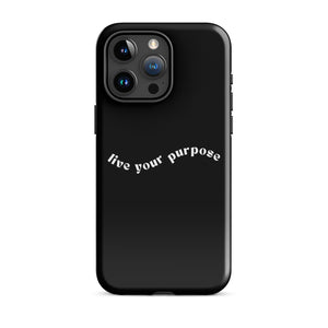 Estuche resistente para iPhone®: "Vive tu propósito"