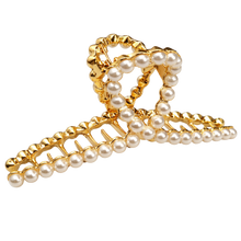 Winding Pearls Metal Claw Clip