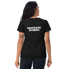 Camiseta de manga corta para mujer - "Motivar a los demás"