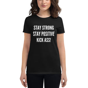 Camiseta de manga corta para mujer - "Kick Ass"