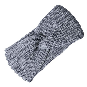 Woven and Cuddly Turban Headwrap (Grey)