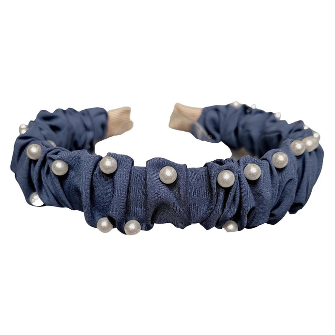 Pearl Rippled Headband (Blue Cloud Cover)