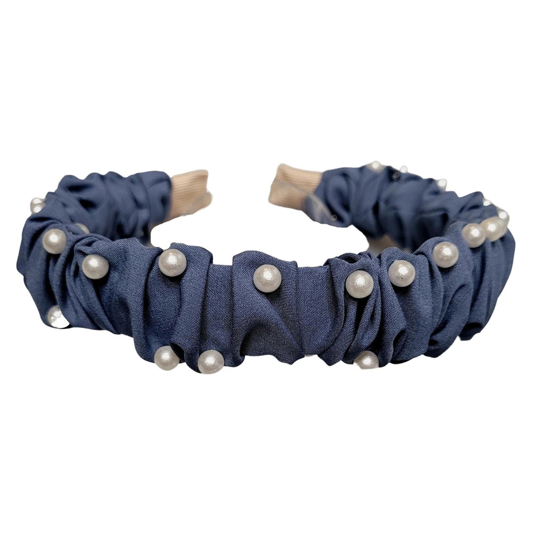 Pearl Rippled Headband (Blue Cloud Cover)