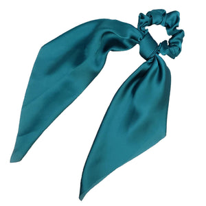 Sweet Sixteen - Long Tail Silk Scrunchie (Teal)