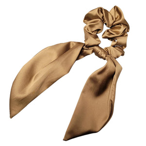 Sweet Sixteen - Medium Tail Silk Scrunchie (Gold)