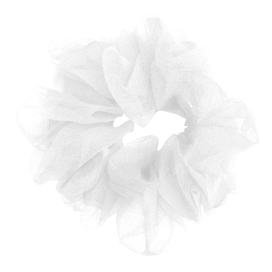 Luxe Sheer and Delicate Scrunchie (Snowy)