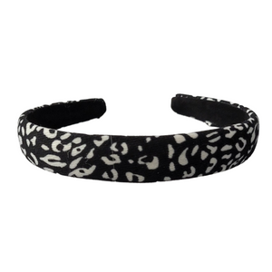 Spotted Hard Headband (Black / White)