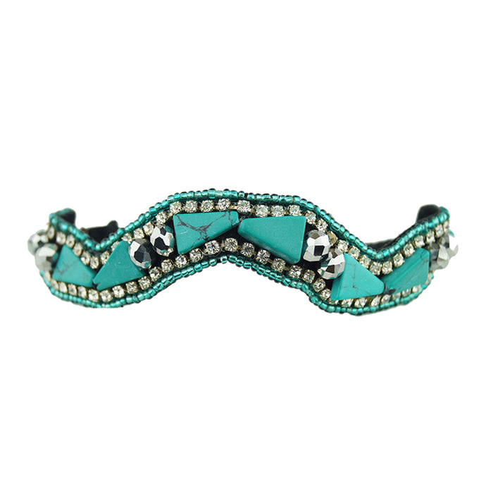 Melinda - Drawstring Bracelet (Turquoise)