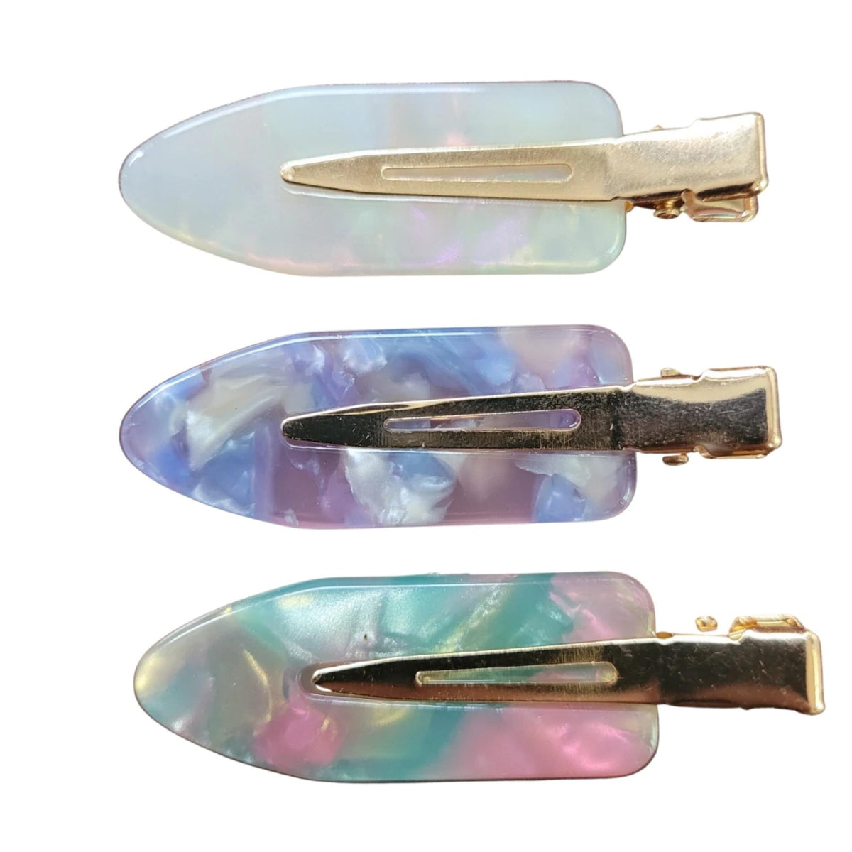Creaseless Hair Styling and Sectioning Clips - 3pk (Watercolor Dreamin ...
