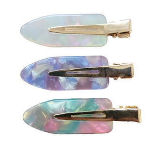 Creaseless Hair Styling and Sectioning Clips - 3pk (Watercolor Dreaming)