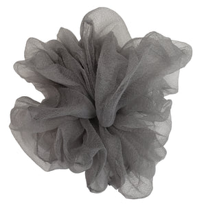 Luxe "Oversized" Sheer and Delicate Scrunchie (Ash)