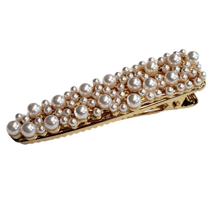 Hera - Pearl Accent Metal Hair Clip