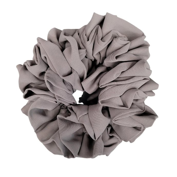 Luxe Ruffled Scrunchie (Grey)