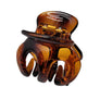 Gleaming Crane Clawed Hair Clip (Glossy Rust)